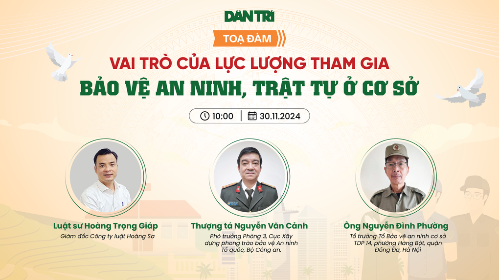 Sắp diễn ra tọa đàm Vai trò của lực lượng tham gia bảo vệ ANTT ở cơ sở - 1